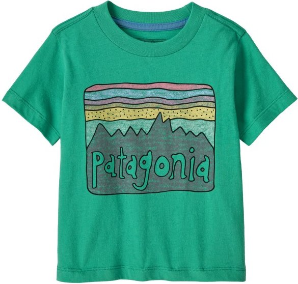 Patagonia - Baby Fitz Roy Skies - T-Shirt Gr 4 Years türkis