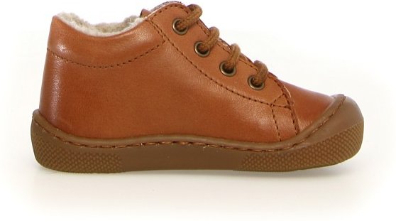Naturino - Kid's Amur Nappa Spazz. Lined - Barfußschuhe Gr 21 braun/weiß