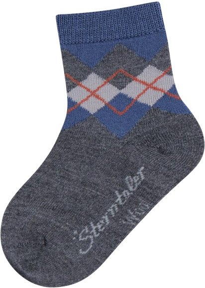 Sterntaler - Kid's Socken Wolle Karo - Multifunktionssocken Gr 31-34 blau