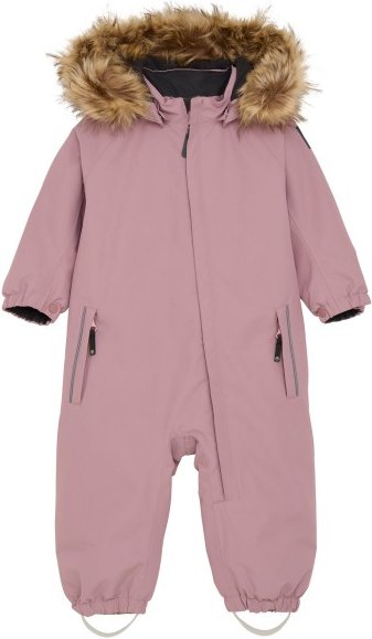 Color Kids - Baby's Coverall with Fake Fur - Overall Gr 104 rosa