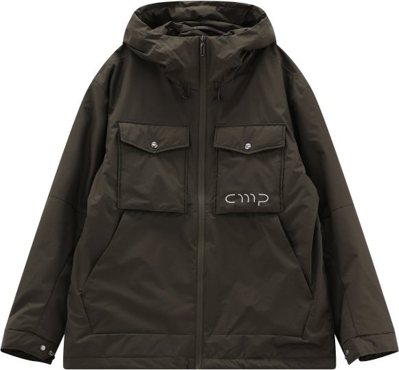CMP - Jacket Fix Hood with Chest Pockets - Regenjacke Gr XL grün