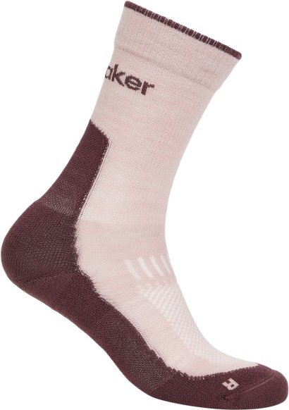Icebreaker - Women's Merino Hike+ Light Crew - Wandersocken Gr 38-40 rosa
