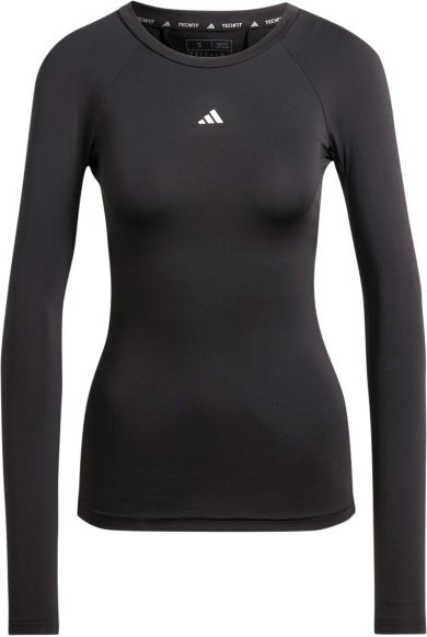 Thumbnail - adidas - Women's Techfit L/S Training Top - Funktionsshirt Gr M schwarz/grau