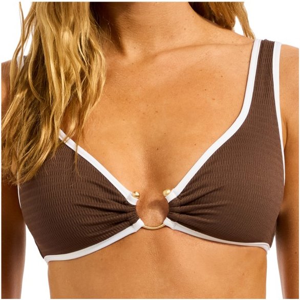 Seafolly - Women's Beach Bound Ring Front Tank - Bikini-Top Gr 42 orange