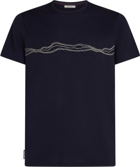 Icebreaker - Merino 150 Tech Lite S/S Tee Mountain Pulse - Merinoshirt Gr L blau
