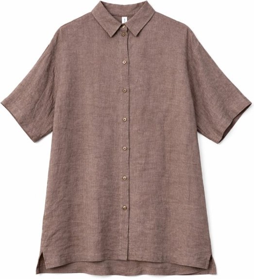 Mazine - Women's Linen Shirt Dress - Kleid Gr M braun