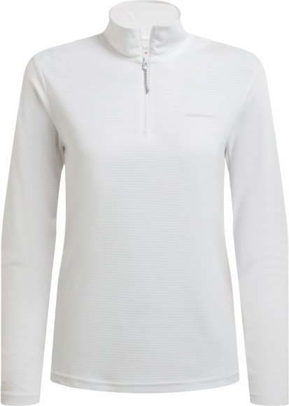 Craghoppers - Women's Nosilife Solarshield+ Half Zip Top - Longsleeve Gr 38 grau/weiß