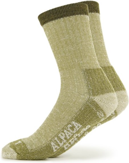 Thumbnail - Alpacasocks&Co - Merino Hiking - Wandersocken Gr 42-45 oliv