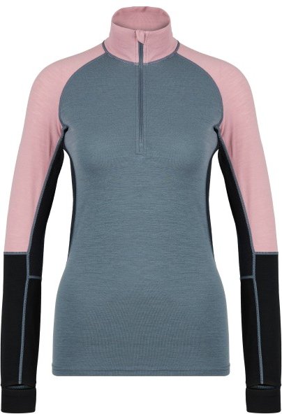 Stoic - Women's MerinoMesh150 SadjemSt. L/S Half Zip - Merinounterwäsche Gr 3XL grau