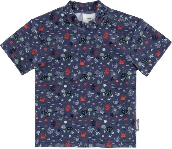 Sterntaler - Kid's Badeshirt Kurzarm Unterwasser - Lycra Gr 68 blau