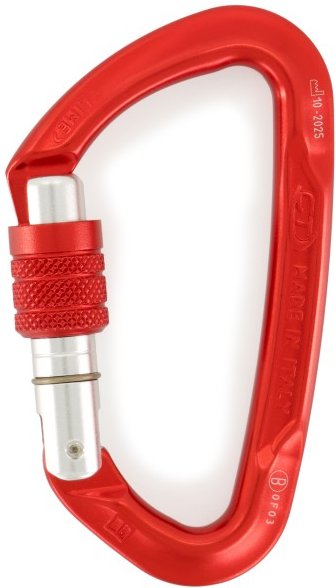 Climbing Technology - Lime SG - Schraubkarabiner rot