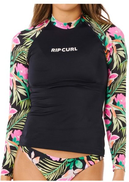 Rip Curl - Women's Molokai L/S Floral Insert - Lycra Gr XXL schwarz