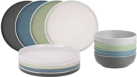 Brunner - Midday - Geschirr-Set Gr 12 Pieces grau