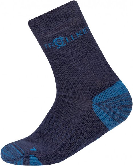 Trollkids - Kid's Preikestolen Hiking Socks - Wandersocken Gr 31-34 blau