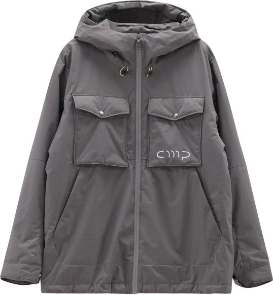 CMP - Jacket Fix Hood with Chest Pockets - Regenjacke Gr XXL grau