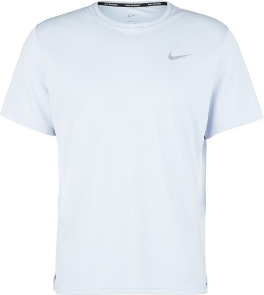 Thumbnail - Nike - Miler Dri-FIT UV Run Division S/S - Funktionsshirt Gr S grau/lila