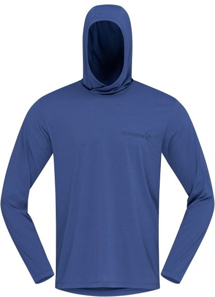Norrøna - Femund Tech Hood - Funktionsshirt Gr L blau