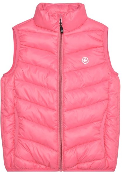 Color Kids - Kid's Waistcoat Quilted - Kunstfaserweste Gr 134 rosa