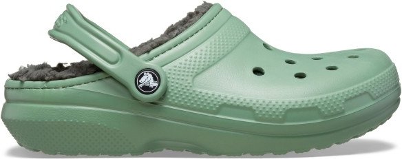 Thumbnail - Crocs - Classic Lined Clog - Sandalen Gr M13 grün