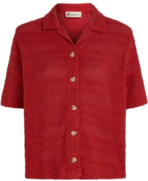 O'Neill - Women's O'Riginals Crochet Shirt - Bluse Gr XS rot
