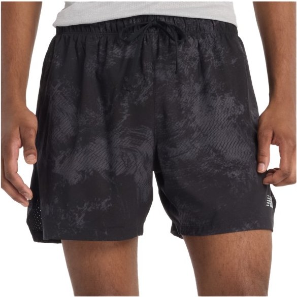Thumbnail - New Balance - RC Printed Short 5'' - Laufshorts Gr XXL grau
