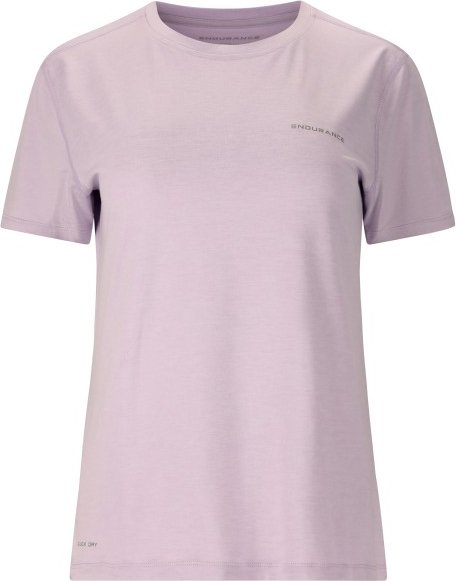 ENDURANCE - Women's Alvaly Melange S/S Tee - Funktionsshirt Gr 40 lila/rosa