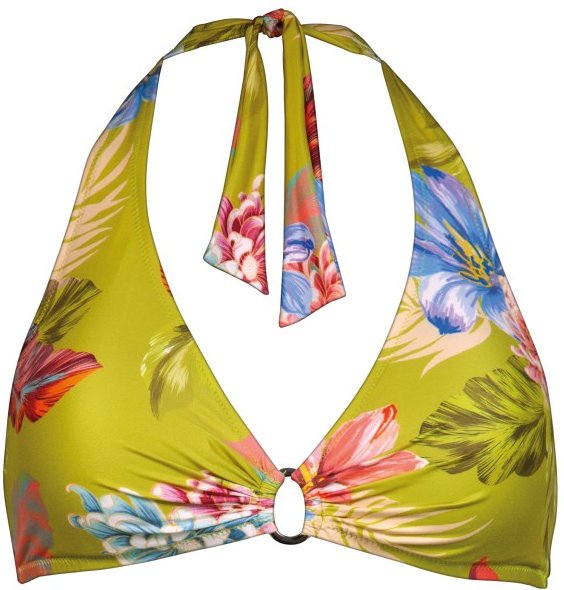 Thumbnail - Lidea - Women's Botanic Burst Bikini Top Neck Halter - Bikini-Top Gr 42 - Cup: C bunt