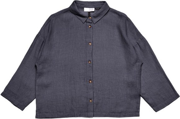 Mazine - Women's 3/4 Sleeve Linen Shirt - Bluse Gr XXL blau