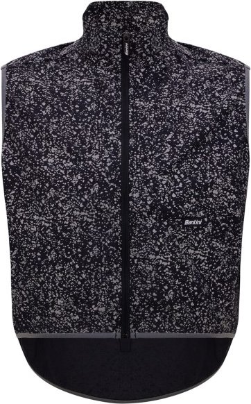 Santini - High Vis Cropped Over-Vest - Fahrradweste Gr XL grau