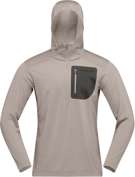 Norrøna - Falketind Warm1 Hood - Fleecepullover Gr XL grau