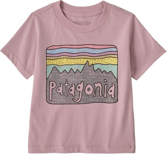 Patagonia - Baby Fitz Roy Skies - T-Shirt Gr 3-6 Months rosa