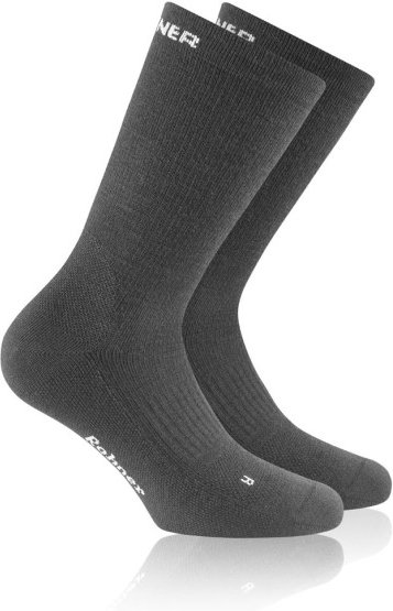 Thumbnail - Rohner - Dynamic Merino L/R - Wandersocken Gr 44-46 grau