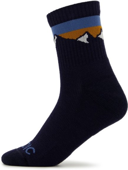 Stoic - Merino Quarter Tech Rib Mountains Socks - Multifunktionssocken Gr 42-44 schwarz