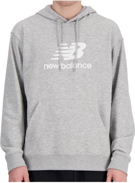 New Balance - Sport Essentials Fleece Logo Hoodie - Hoodie Gr L grau