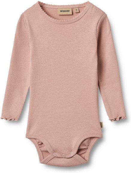 WHEAT - Kid's Rib Body L/S Regitze - Alltagsunterwäsche Gr 62 rosa