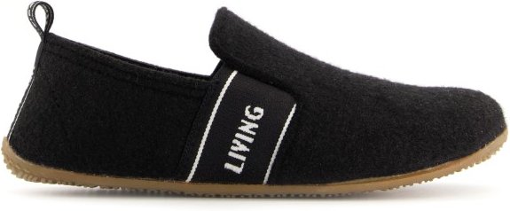 Living Kitzbühel - Kid's T-Modell Filz & LK Schriftzug - Hüttenschuhe Gr 29 schwarz