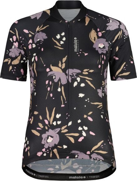 Maloja - Women's VilsaM. AOP 1/2 - Radtrikot Gr L schwarz/grau