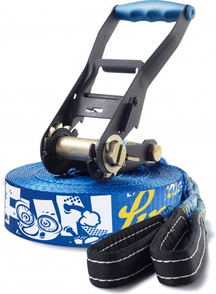 Gibbon Slacklines - Funline Treewear Set Gr 15 m blau