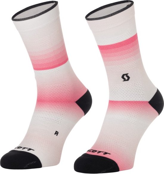 Scott - Sock Gradient Stripes Crew - Radsocken Gr 45-47 rosa