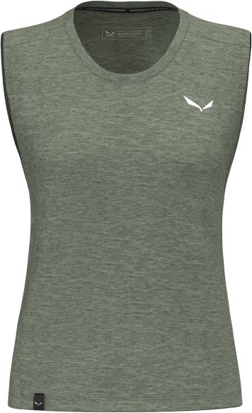 Salewa - Women's Eagle Minilogo Alpine Merino Tank Top - Merinoshirt Gr 40 oliv