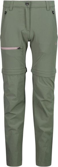 CMP - Girl's Zip Off Pant - Zip-Off-Hose Gr 140 oliv