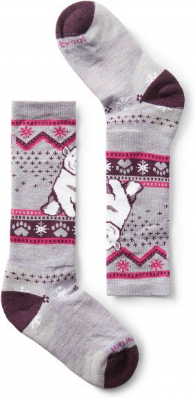 Smartwool - Kid's Wintersport Full Cushion Bear Pattern OTC - Multifunktionssocken Gr S grau