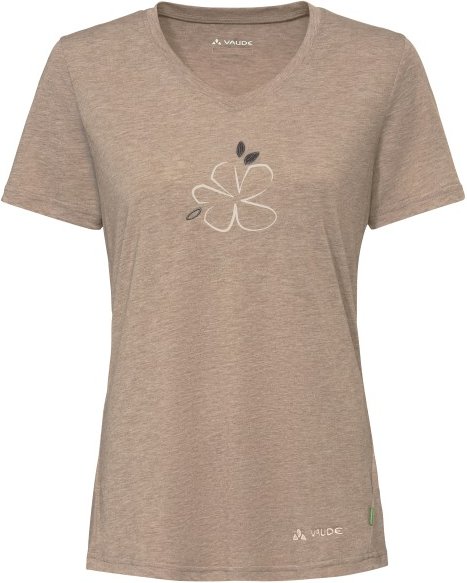 Vaude - Women's Skomer Print T-Shirt III - T-Shirt Gr 48 beige/braun