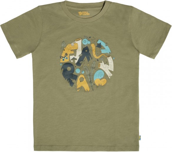 Fjällräven - Kid's Forest Findings T-Shirt - T-Shirt Gr 158 oliv