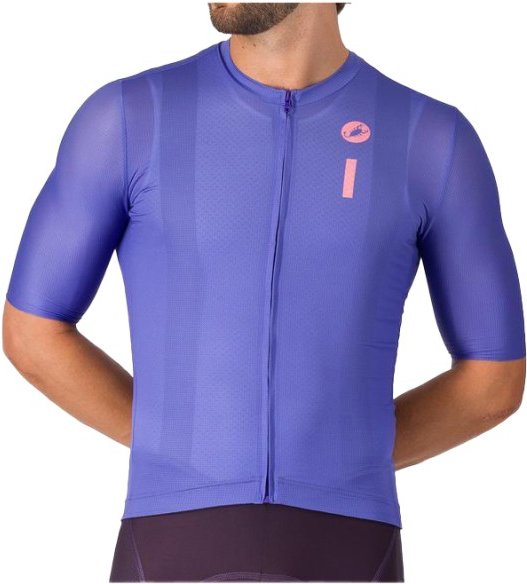 Castelli - Drittone Logo Jersey - Radtrikot Gr XL lila