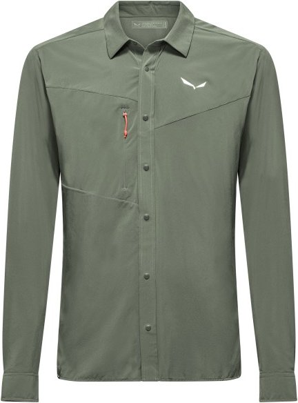 Salewa - Puez L/S Shirt - Hemd Gr 48 oliv