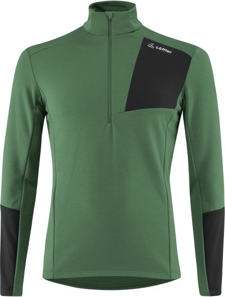 Löffler - Midlayer Tech-Merino - Merinolongsleeve Gr 52 grün