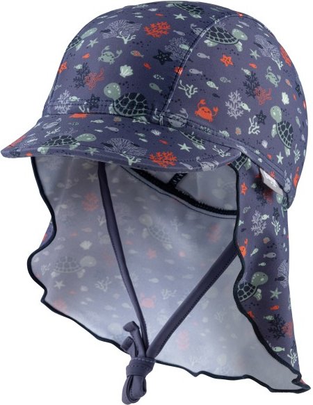 Thumbnail - Sterntaler - Kid's Schirmmütze Nacken Unterwasser - Cap Gr 45 cm blau/grau