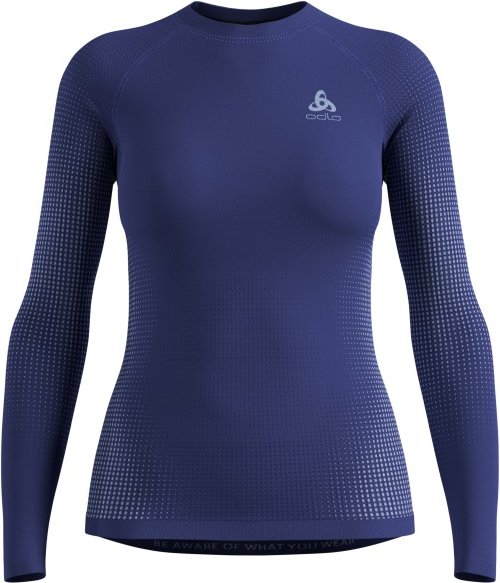 Odlo - Women's BL Top Crew Neck L/S Performance Warm Eco - Kunstfaserunterwäsche Gr S blau