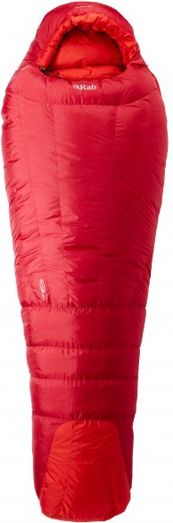 Rab - Expedition 1200 - Daunenschlafsack Gr 225 cm rot